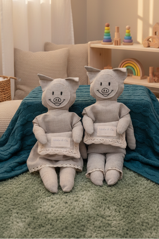 Oink el/la cerdito/a con conjunto Romántico con Encaje