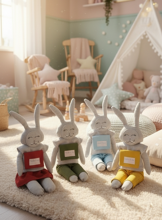 BIBI LA/EL CONEJITO/A DE LAS EMOCIONES DEL COLOR QUE TE GUSTA CON PANTALÓN O FALDA.