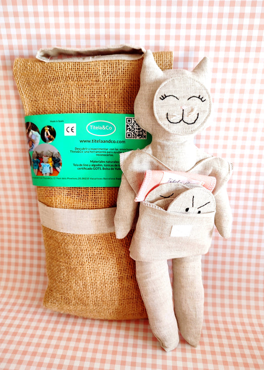 Fifi el gatito de las emociones de Titela&Co,un juguete educativo, ayuda a expresar las emociones, a que nuestros peques tengan una buena inteligencia