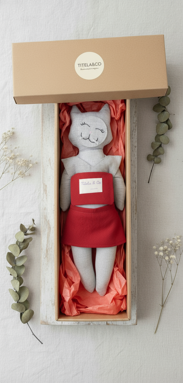 Fifi rojo falda en caja