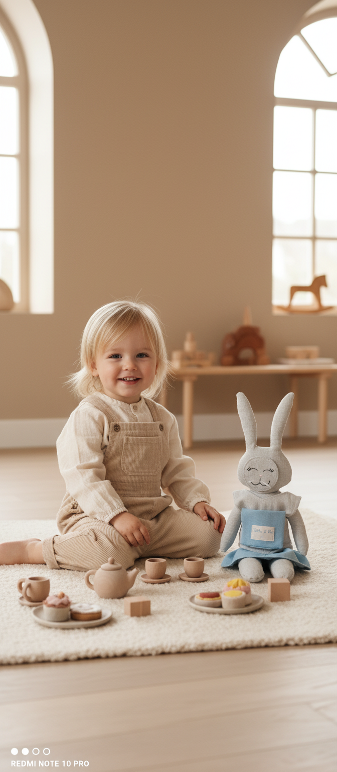 Niño jugando con Bibi azul