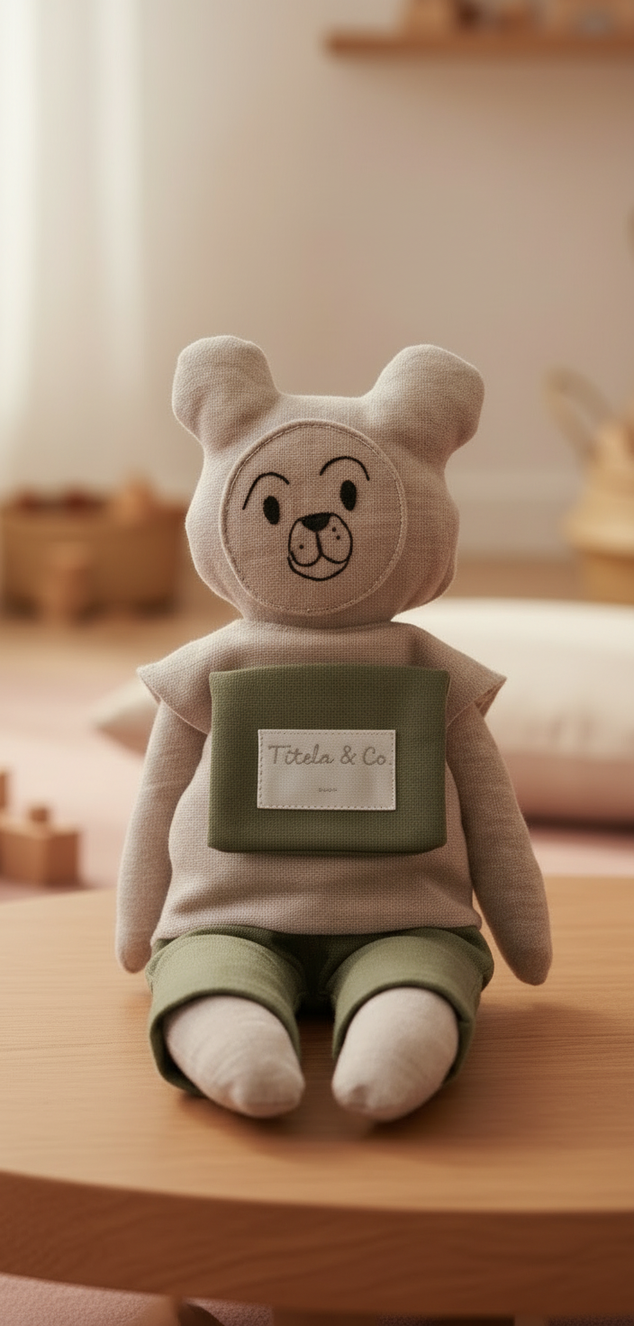 OBI LA/EL OSITA/O DE LAS EMOCIONES DEL COLOR QUE TE GUSTA CON PANTALÓN O  FALDA.